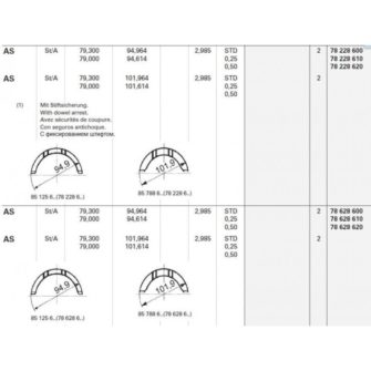 ВКЛАДЫШ УПОРНЫЙ DEUTZ 912/913 +0.50mm (PPD-032102-02 02230183 02230173)